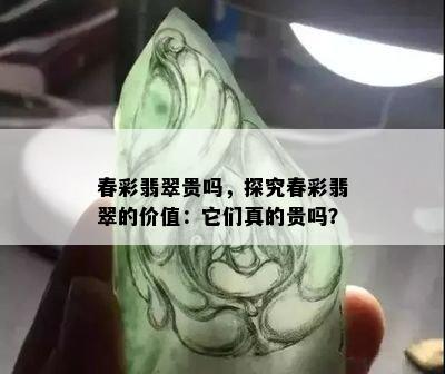 春彩翡翠贵吗，探究春彩翡翠的价值：它们真的贵吗？