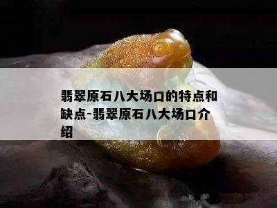 翡翠原石八大场口的特点和缺点-翡翠原石八大场口介绍