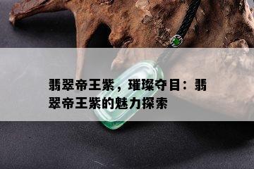 翡翠帝王紫，璀璨夺目：翡翠帝王紫的魅力探索