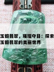 玉髓翡翠，璀璨夺目：探索玉髓翡翠的美丽世界