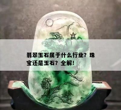 翡翠玉石属于什么行业？珠宝还是玉石？全解！