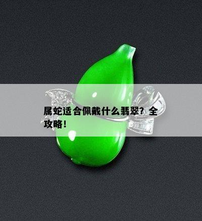 属蛇适合佩戴什么翡翠？全攻略！