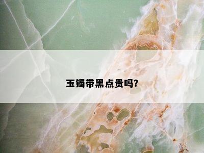 玉镯带黑点贵吗？