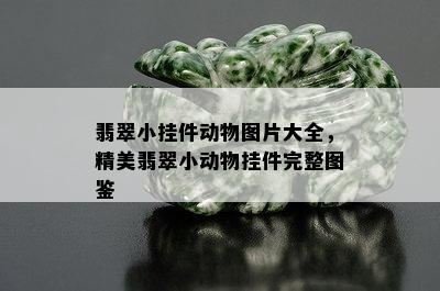 翡翠小挂件动物图片大全，精美翡翠小动物挂件完整图鉴