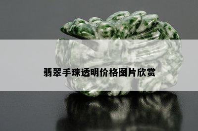 翡翠手珠透明价格图片欣赏