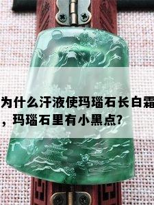 为什么汗液使玛瑙石长白霜，玛瑙石里有小黑点？