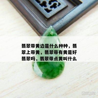 翡翠带黄边是什么种种，翡翠上带黄，翡翠带有黄是好翡翠吗，翡翠带点黄叫什么