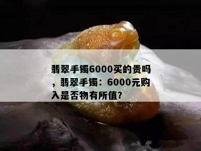 翡翠手镯6000买的贵吗，翡翠手镯：6000元购入是否物有所值？