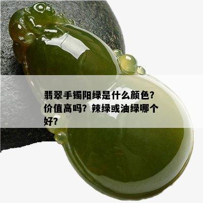 翡翠手镯阳绿是什么颜色？价值高吗？辣绿或油绿哪个好？