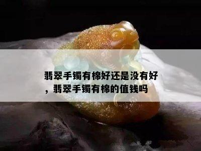 翡翠手镯有棉好还是没有好，翡翠手镯有棉的值钱吗