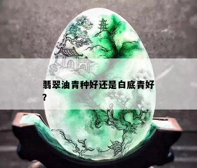 翡翠油青种好还是白底青好？