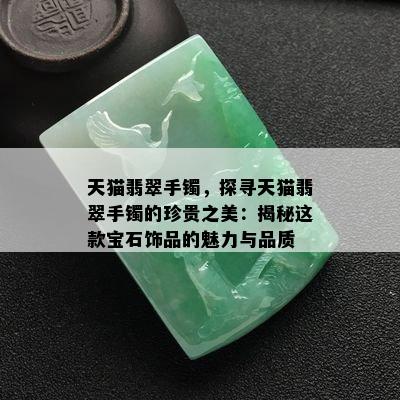 天猫翡翠手镯，探寻天猫翡翠手镯的珍贵之美：揭秘这款宝石饰品的魅力与品质