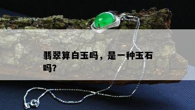 翡翠算白玉吗，是一种玉石吗？