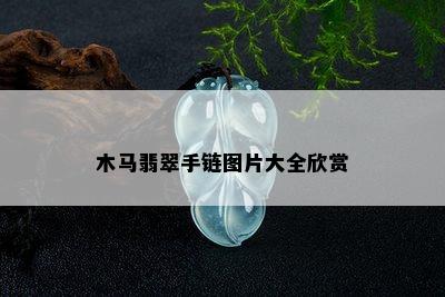 木马翡翠手链图片大全欣赏