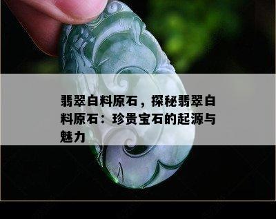 翡翠白料原石，探秘翡翠白料原石：珍贵宝石的起源与魅力