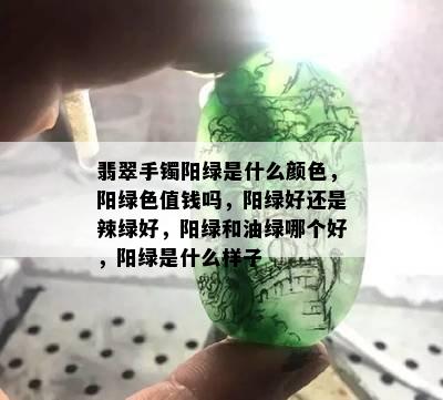 翡翠手镯阳绿是什么颜色，阳绿色值钱吗，阳绿好还是辣绿好，阳绿和油绿哪个好，阳绿是什么样子