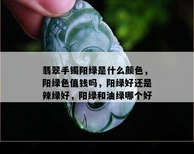 翡翠手镯阳绿是什么颜色，阳绿色值钱吗，阳绿好还是辣绿好，阳绿和油绿哪个好