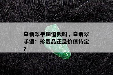 白翡翠手镯值钱吗，白翡翠手镯：珍贵品还是价值待定？