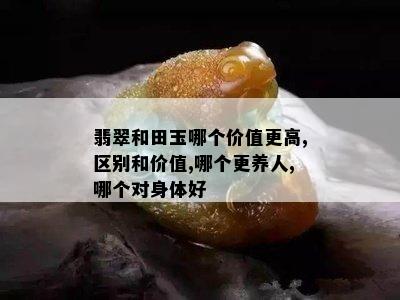 翡翠和田玉哪个价值更高,区别和价值,哪个更养人,哪个对身体好