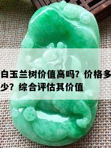 白玉兰树价值高吗？价格多少？综合评估其价值