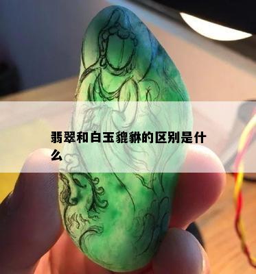 翡翠和白玉貔貅的区别是什么