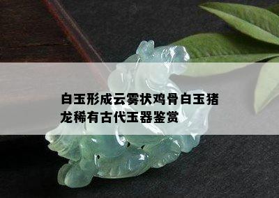 白玉形成云雾状鸡骨白玉猪龙稀有古代玉器鉴赏