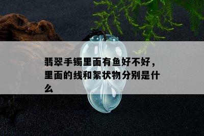 翡翠手镯里面有鱼好不好，里面的线和絮状物分别是什么