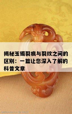 揭秘玉镯裂痕与裂纹之间的区别：一篇让您深入了解的科普文章