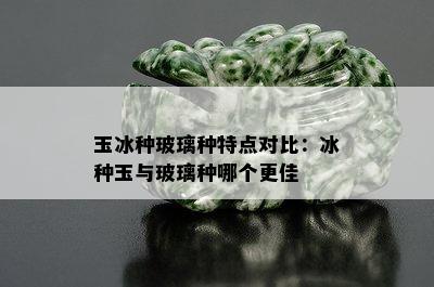 玉冰种玻璃种特点对比：冰种玉与玻璃种哪个更佳