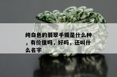 纯白色的翡翠手镯是什么种，有价值吗，好吗，还叫什么名字