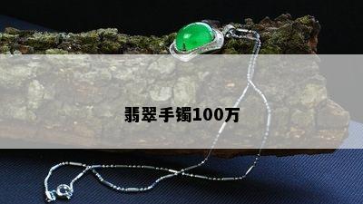 翡翠手镯100万