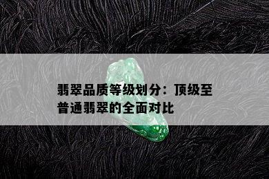 翡翠品质等级划分：顶级至普通翡翠的全面对比