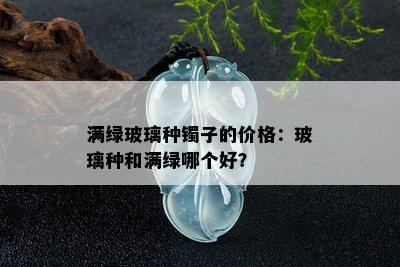 满绿玻璃种镯子的价格：玻璃种和满绿哪个好？