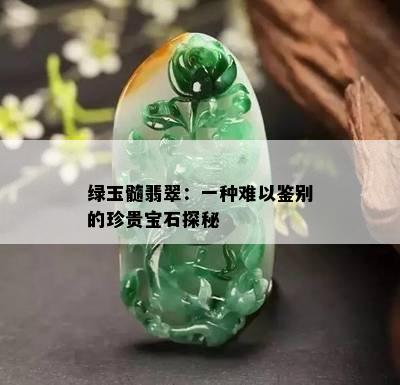 绿玉髓翡翠：一种难以鉴别的珍贵宝石探秘