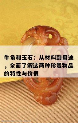 牛角和玉石：从材料到用途，全面了解这两种珍贵物品的特性与价值