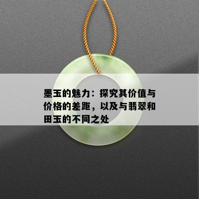 墨玉的魅力：探究其价值与价格的差距，以及与翡翠和田玉的不同之处