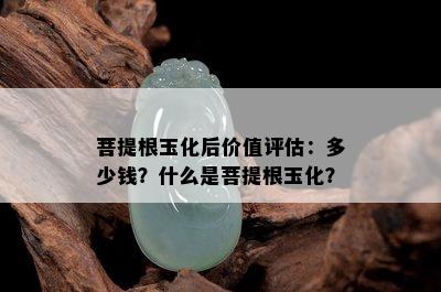 菩提根玉化后价值评估：多少钱？什么是菩提根玉化？