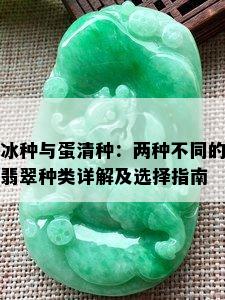 冰种与蛋清种：两种不同的翡翠种类详解及选择指南