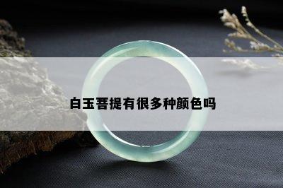 白玉菩提有很多种颜色吗