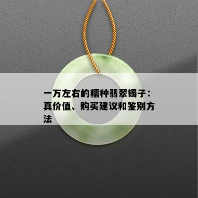 一万左右的糯种翡翠镯子：真价值、购买建议和鉴别方法