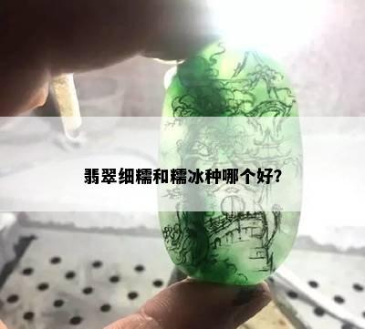 翡翠细糯和糯冰种哪个好？