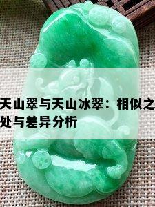 天山翠与天山冰翠：相似之处与差异分析