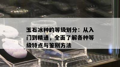 玉石冰种的等级划分：从入门到精通，全面了解各种等级特点与鉴别方法