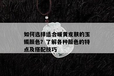 如何选择适合暖黄皮肤的玉镯颜色？了解各种颜色的特点及搭配技巧