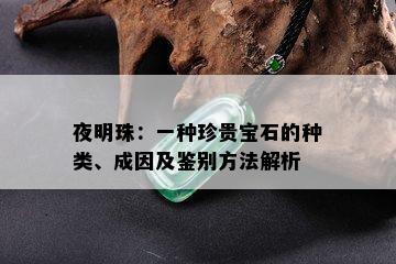 夜明珠：一种珍贵宝石的种类、成因及鉴别方法解析