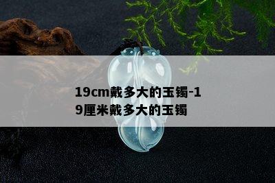 19cm戴多大的玉镯-19厘米戴多大的玉镯