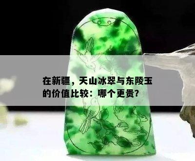 在新疆，天山冰翠与东陵玉的价值比较：哪个更贵？