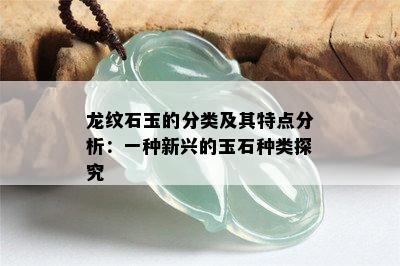 龙纹石玉的分类及其特点分析：一种新兴的玉石种类探究