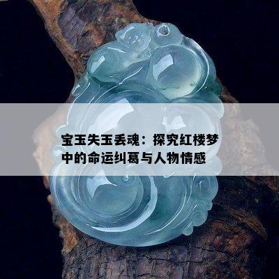 宝玉失玉丢魂：探究红楼梦中的命运纠葛与人物情感