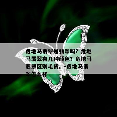 危地马翡翠是翡翠吗？危地马翡翠有几种颜色？危地马翡翠区别毛货。-危地马翡翠怎么样